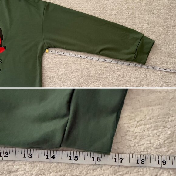 Dont Make Me Drop A House On You Sweatshirt L Green Wizard Inspired Theater Top - Picture 6 of 11